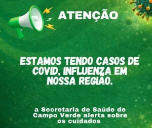 Secretaria Municipal de Saúde alerta sobre aumento de casos de influenza e covid na região