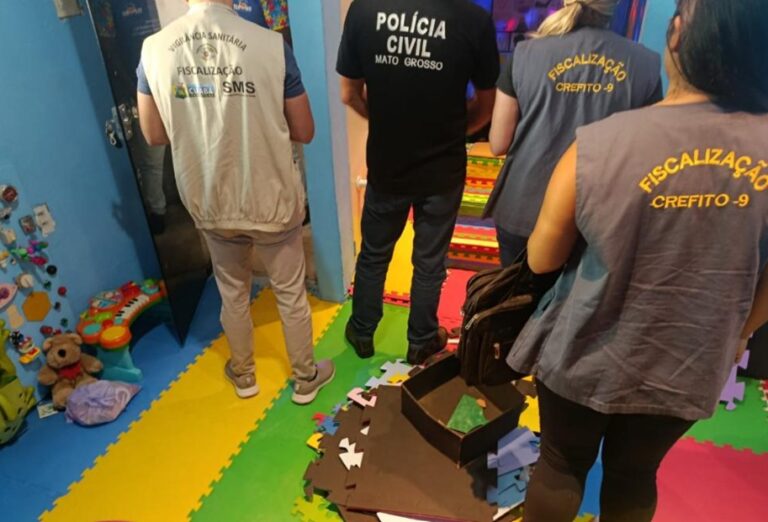 Polícia Civil, Conselho Regional e Vigilância Sanitária flagram falso terapeuta ocupacional que atende crianças em Cuiabá