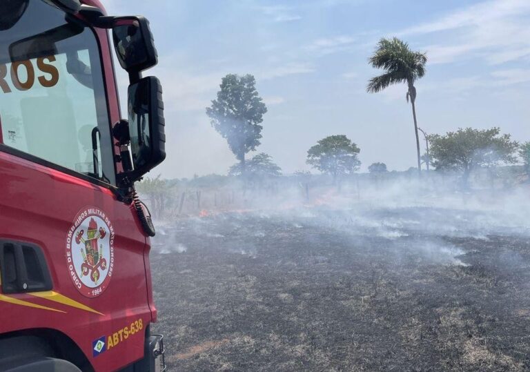 Corpo de Bombeiros extingue 4 incêndios florestais e combate 17